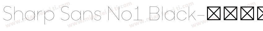 Sharp Sans No1 Black字体转换